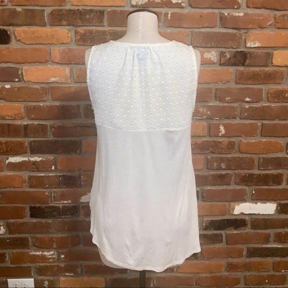 Anthropologie One September Cream Embroidered Top - Picture 6 of 6